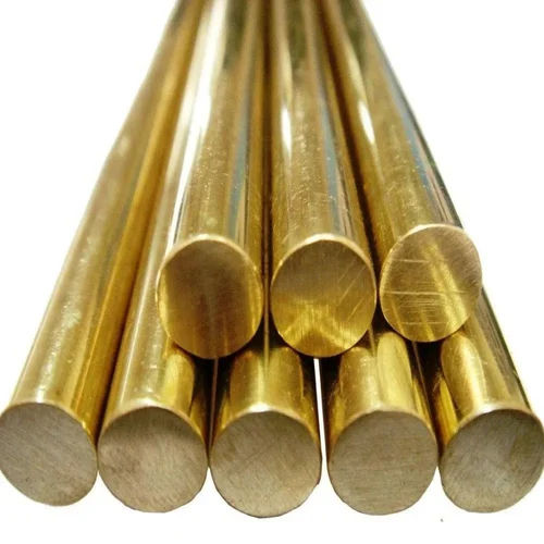 Brass Round Bar - Color: Golden