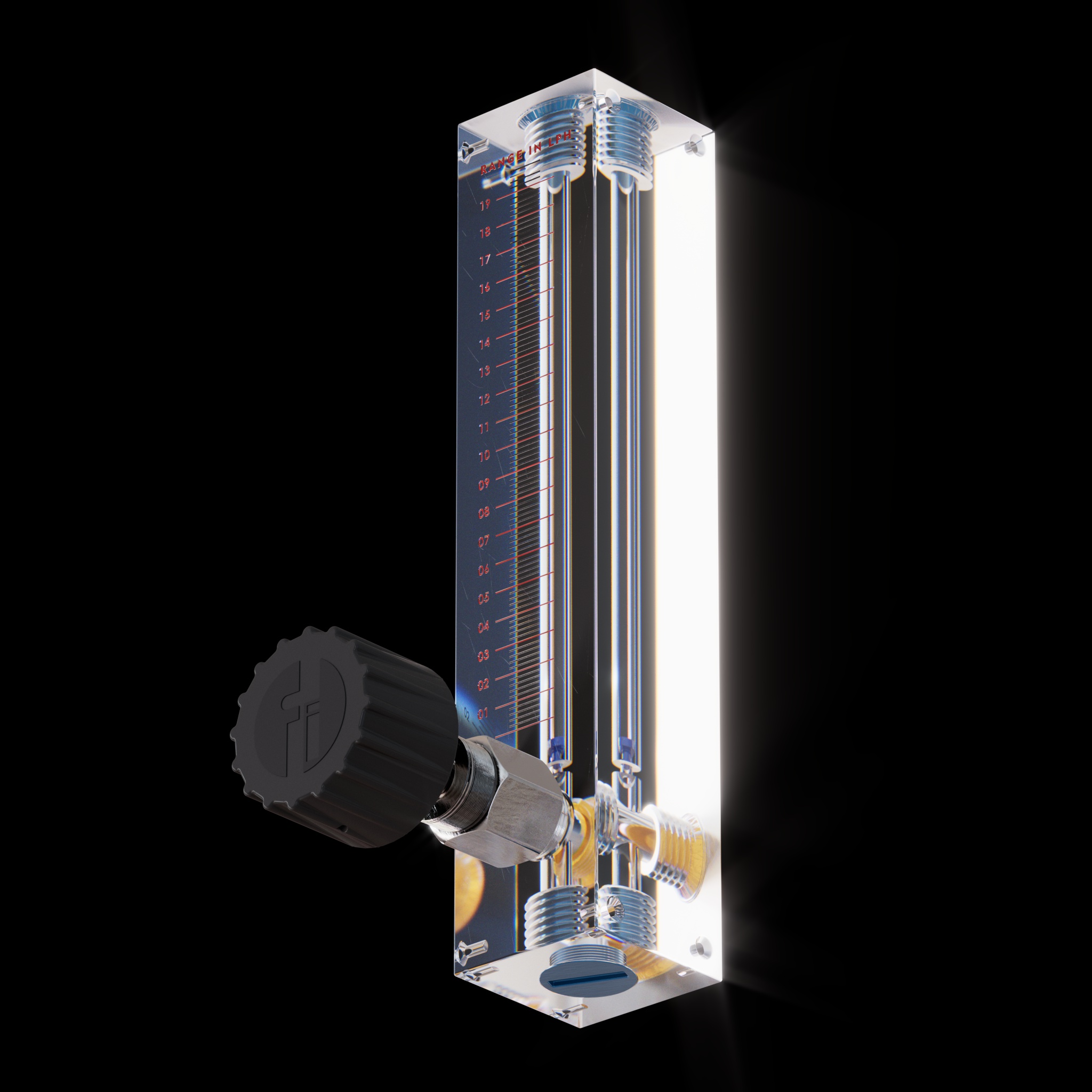 Low Flow Rotameter - Accuracy: 98 %