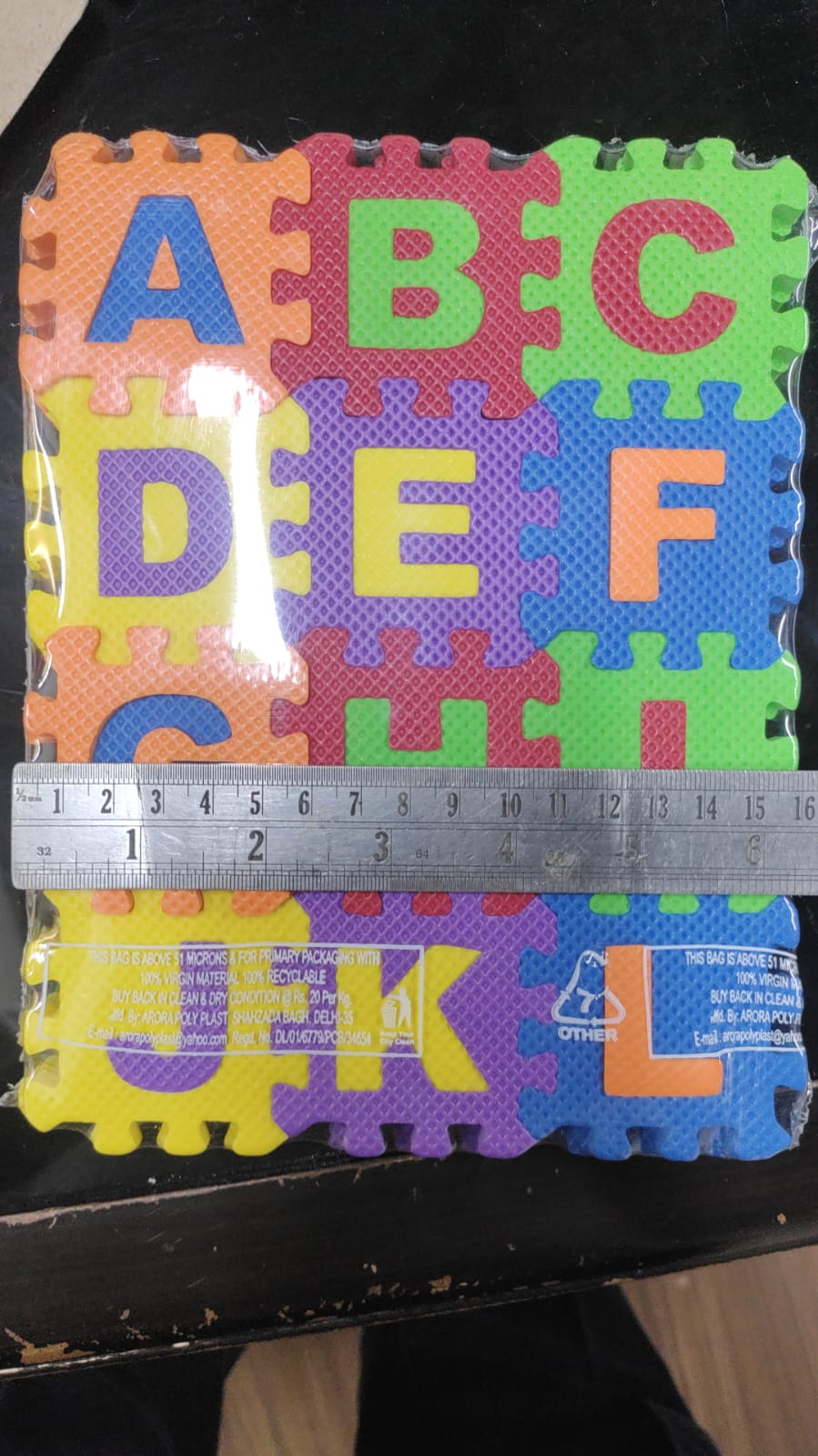 Eva Puzzle Mat - Back Material: Rubber Tpr