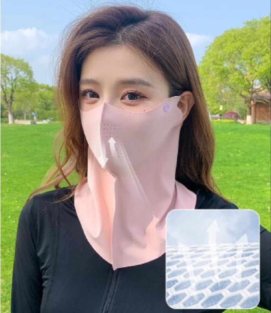 Mitsico Ice Silk Face Mask UV Protection for Women Neck Protection Full Face Mask