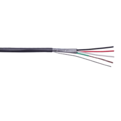 Four Core Shielded Load Cell Cable - Color: Black