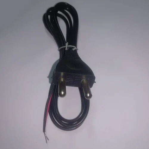 6A 2 Pin Black Power Cord