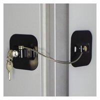Mitsico Refrigerator Locks Door - Metal Free Size Black | Easy Operation for Refrigerator Freezer Cabinet and File Drawer Security