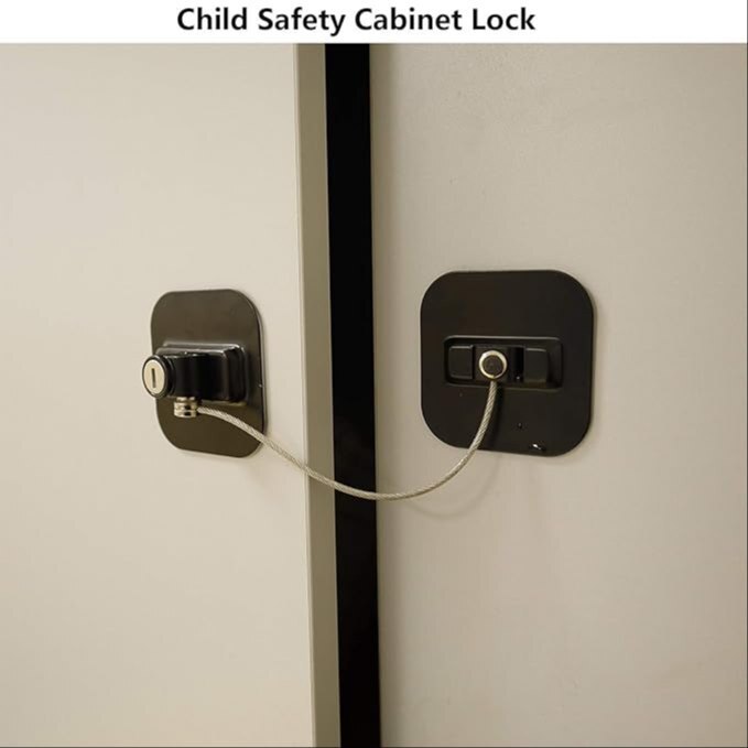 Mitsico Refrigerator Locks Door, Fridge Lock With Keys, File Drawer And Child Safety Cabinet Lock