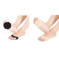 Mitsico Foot Cushion Pads - Soft Fabric, Free Size, Multicolor | Adaptable Gel-Based Design, Breathable and Non-Slip Comfort for Any Shoe