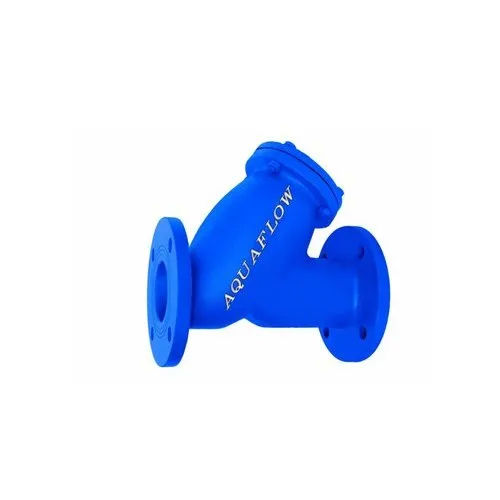 Cast Iron Flanged Y Strainer - Color: Blue