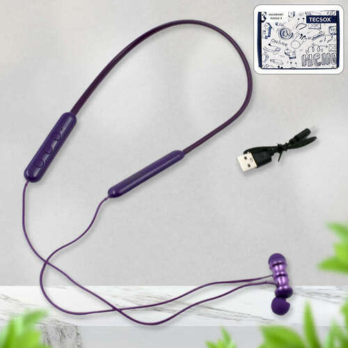 Bluetooth Headphone Neckband Sweat Resistant, Magnetic Earbuds