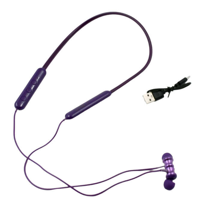 Bluetooth Headphone Neckband Sweat Resistant, Magnetic Earbuds