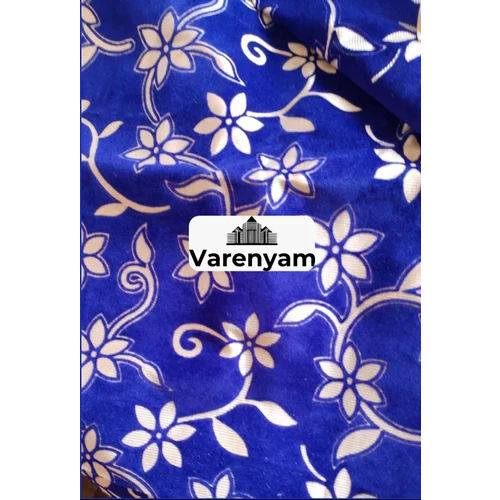 Printed Flock Velvet Fabric - Fabric Texture: Non Woven