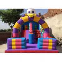 Panda Bouncy Slide - Dimension (l*w*h): W=12' L =18' H = 15' Feet Foot (ft)