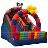 Elephant Slide Bouncy - Dimension (l*w*h): W = 12' L = 17' H = 15' Feet Foot (ft)