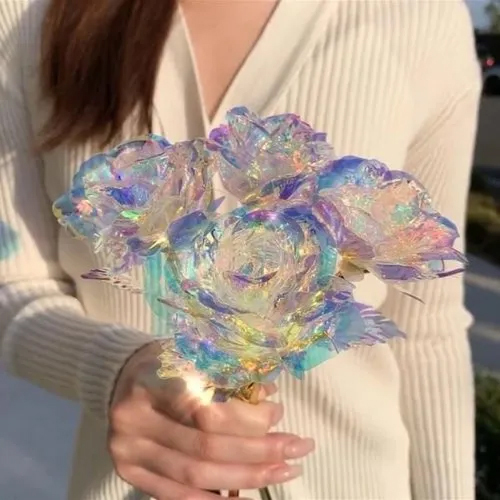 Valentine Romantic Crystal Rose