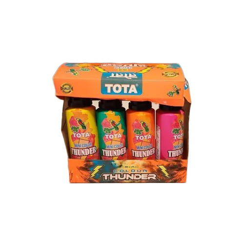 Tota Color Thunder Gulal Blaster Tubes Pack Of 4