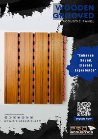 Wooden Grooved Acoustic Panel