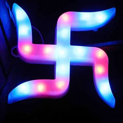 Swastik Led Light - Color: Multi Colour