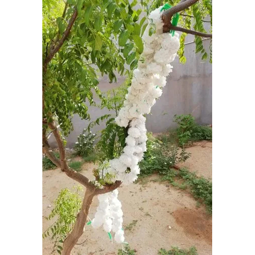 Waterproof White Genda Phool Garland