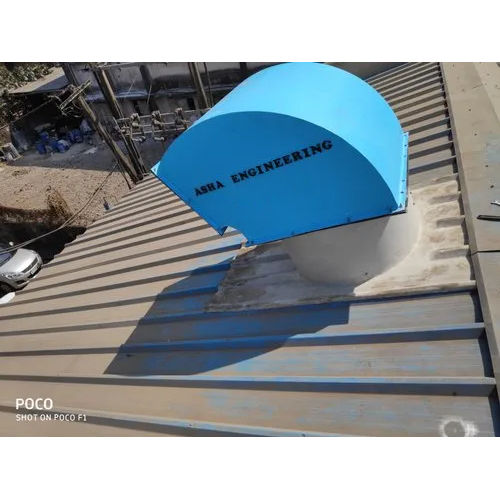 Motorized Roof Ventilator System - Color: Blue