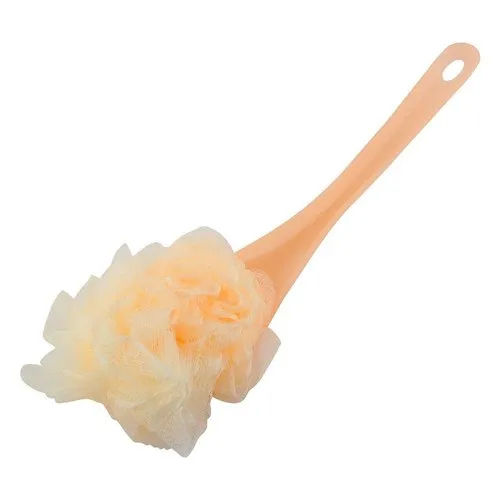 Nylon Mesh Back Scrubber Plastic Long Handle Bathing Shower Brush - Age Group: Adults