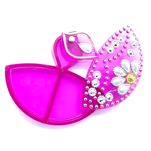 Pink Acrylic Roli Chawal Deepam Box