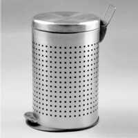 Pedal Bin - Stainless Steel, Small Size | Manual Operation for Industrial Use in Hotels