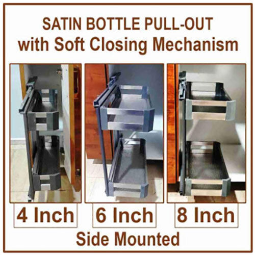 Satin Bottle Pull-Out - Color: Silver