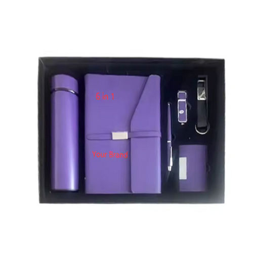 6 In 1 Promotional Gift Set - Color: Purple