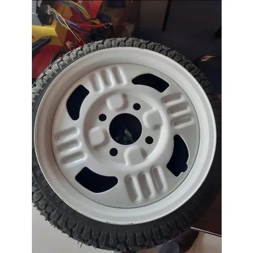 E Rickshaw Wheel Rim - Color: Silver