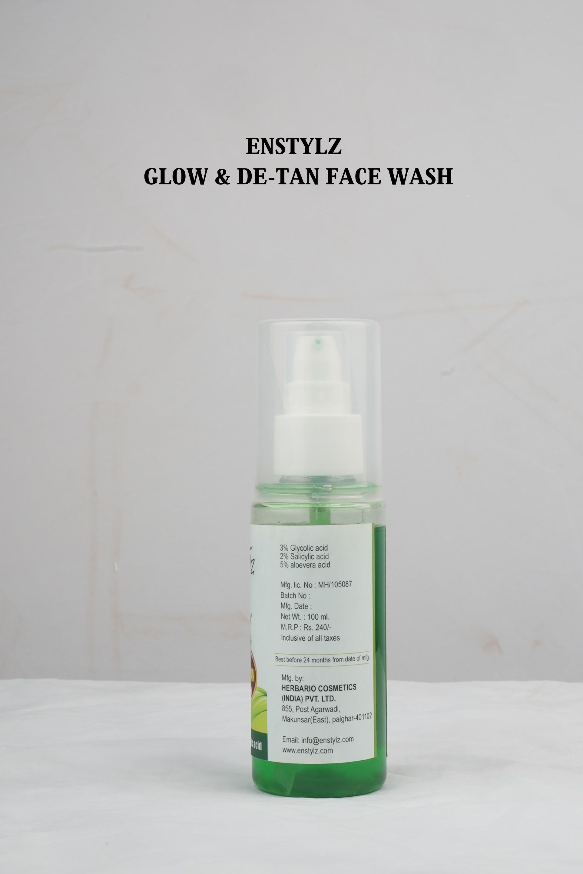 Enstylz Glow and De Tan Face Wash