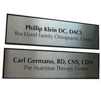 Industrial Aluminium Name Plate - Color: Different Available