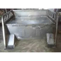 Ss E-rickshaw Driver And Passenger Seat Box - Mild Steel, Polished Silver Finish | Coated For Rust Resistance, 1-year Warranty, Spacious Design