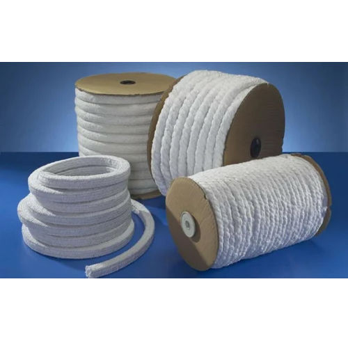 Industrial Ceramic Fiber Rope - Color: White