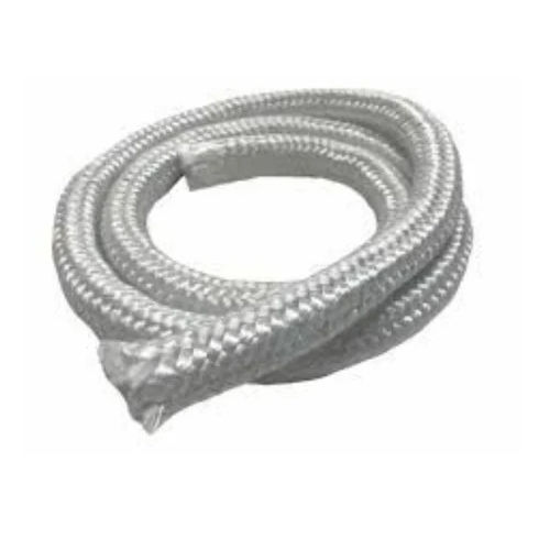 High Temperature Fiberglass Rope - Color: White