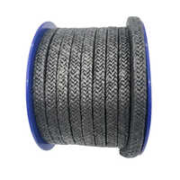 Black Graphite Braided Packing Rope - Rope Width: 3mm Millimeter (mm)