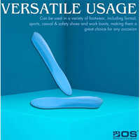 Silicone Insole - Extra Large, Blue | Foldable, Provides Foot Support, 1 Year Warranty