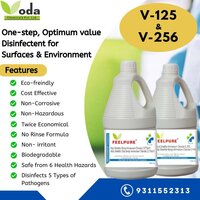V-125 Alkyl Dimethyl Benzyl AmmoniumChloride2.37% Alkyl Diethyl Benzyl Ammonium Chloride 2.37% 3rd Generation 1 Liter Surface Disinfectant