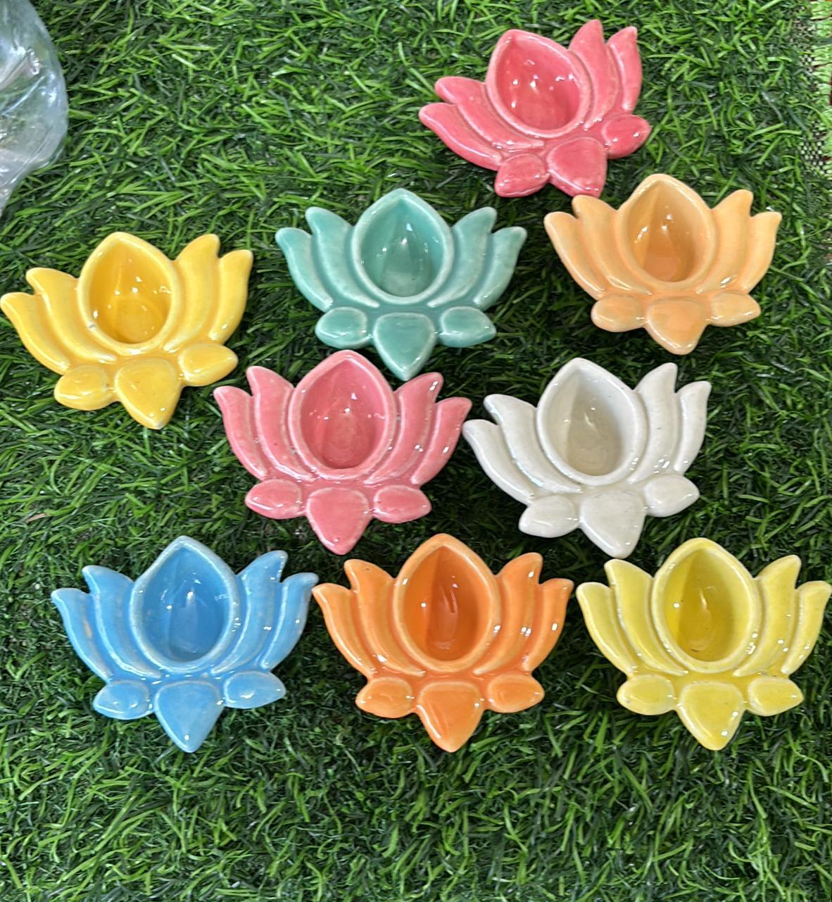 Ceramic Diya - Ceramic Type: Porcelain