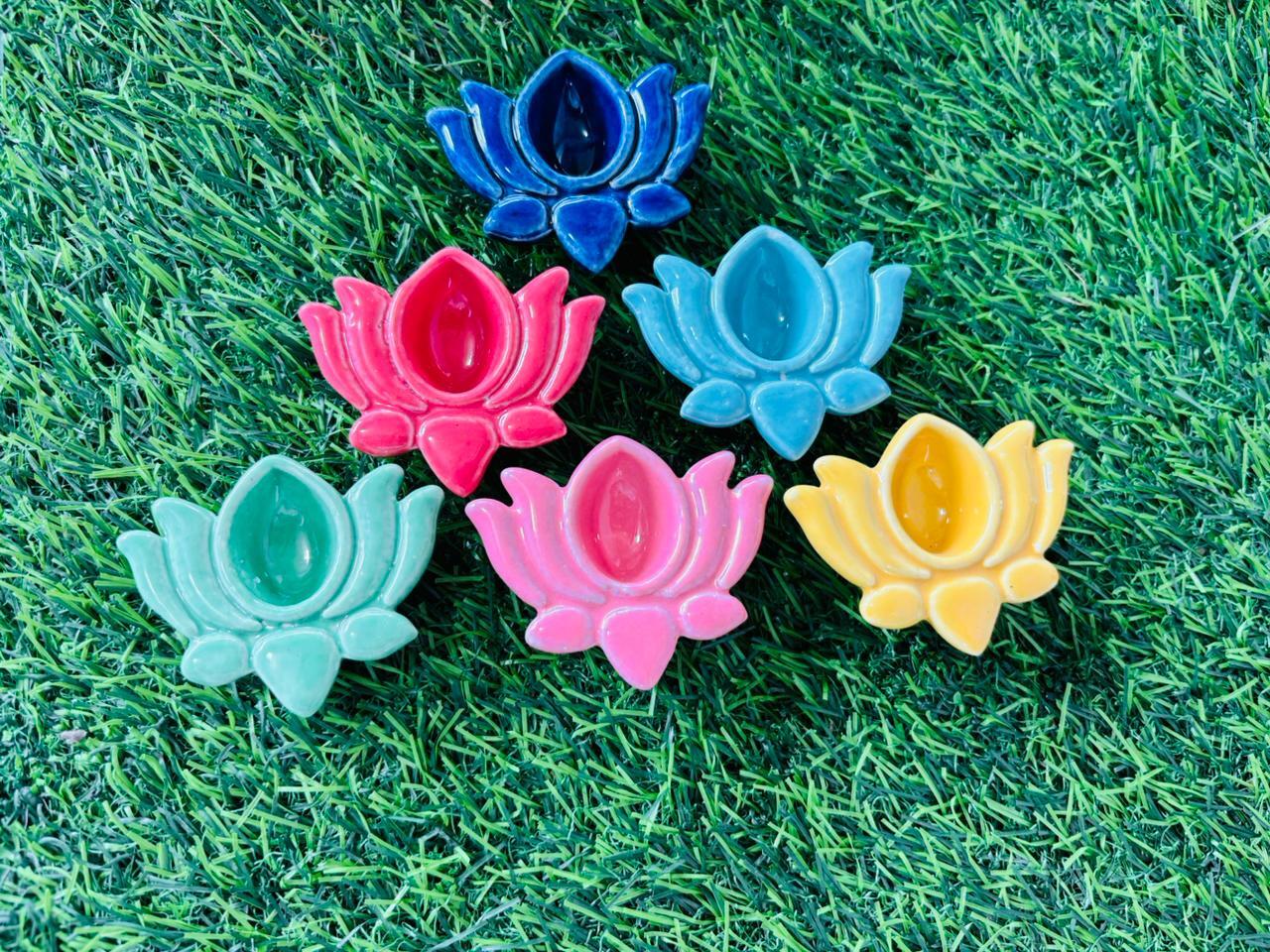 Ceramic Diya - Ceramic Type: Porcelain
