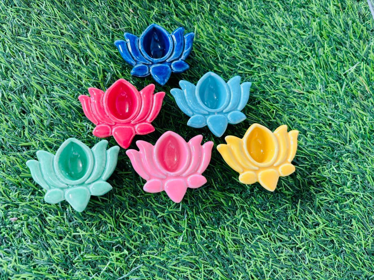 Ceramic Diya - Ceramic Type: Porcelain