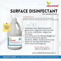 V-256 Didecyl Diethyl Ammonium Chloride - 8.70% Alkyl dimethyl Benzyl Ammonium Chloride - 8.70% 1 Liter 5th Generation Surface Disinfectant