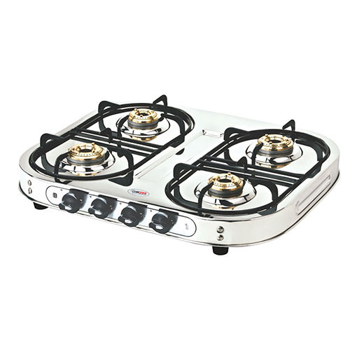 CS-4102 Archie White Beauty 4 Burner Gas Stove