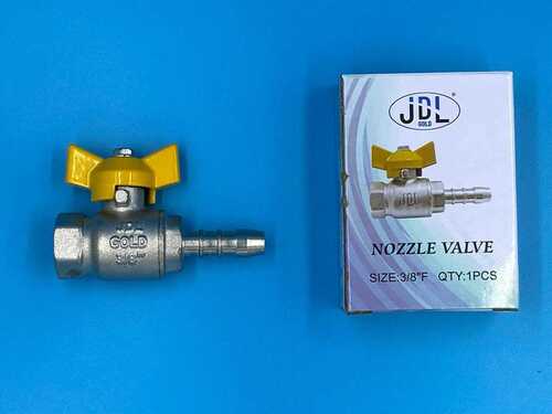 3/8'' Butterfly Gas Valve - Color: Silver