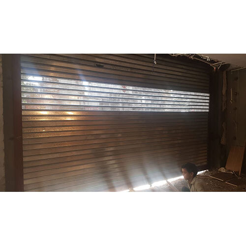Perforated Rolling Shutters - Galvanized Iron Material, Silver Color with Enhanced Durability