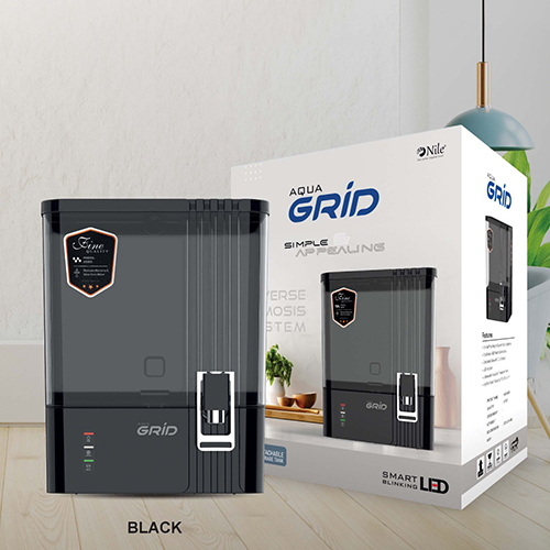 Black Reverse Osmosis Water Purifier - Durable Plastic, Wall-Mounted, Suitable for Borewell Water, 1-Year Warranty | Advanced Impurity Removal Technology for Safe Drinking Water