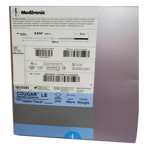 Cougar LS Steerable Guide Wire - High-Quality PVC, Sterile Single-Use Medical Device | Basic Type Design, One-Year Warranty, Available in Multiple Colors
