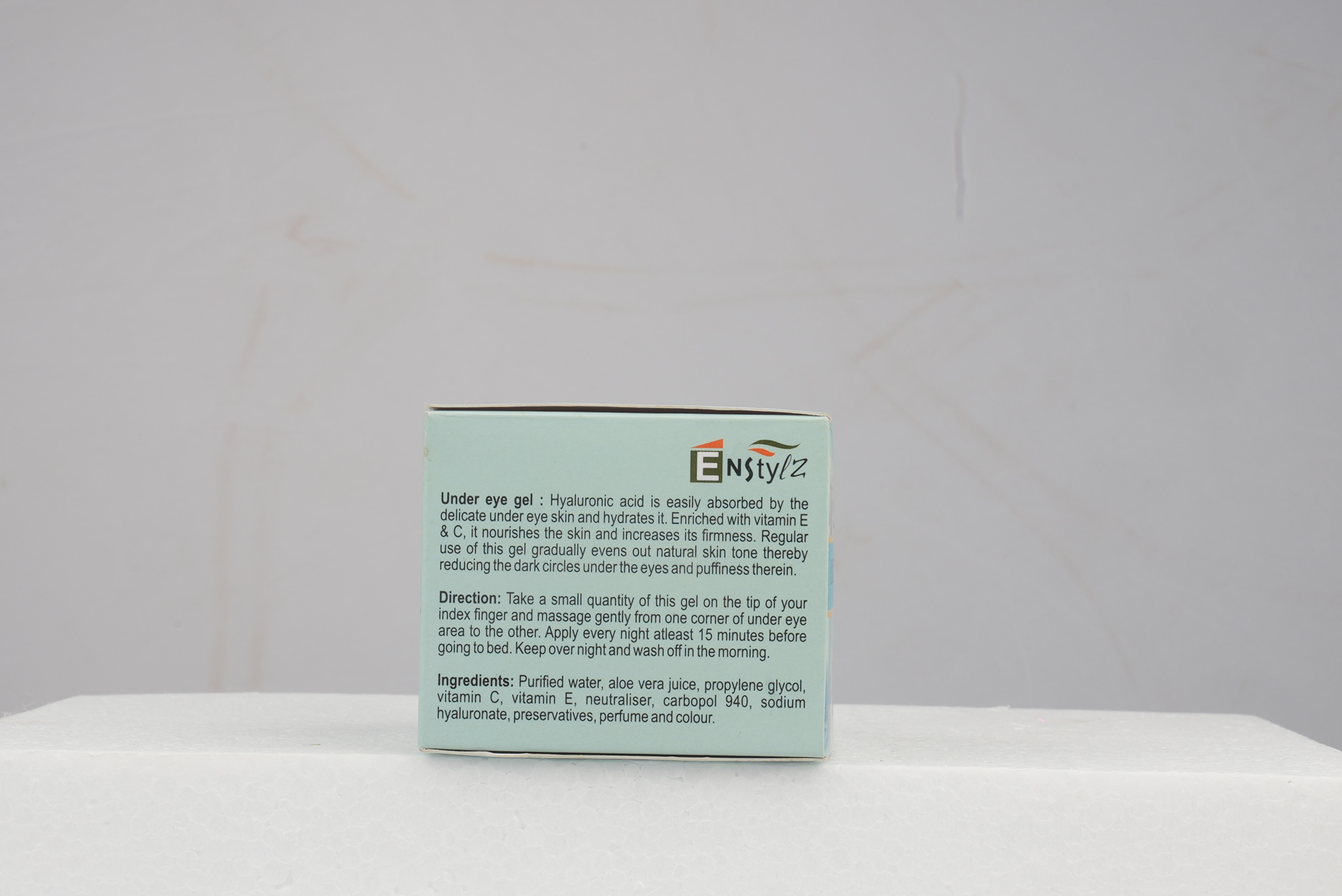 Enstylz Under Eye Gel - Ingredients: Minerals