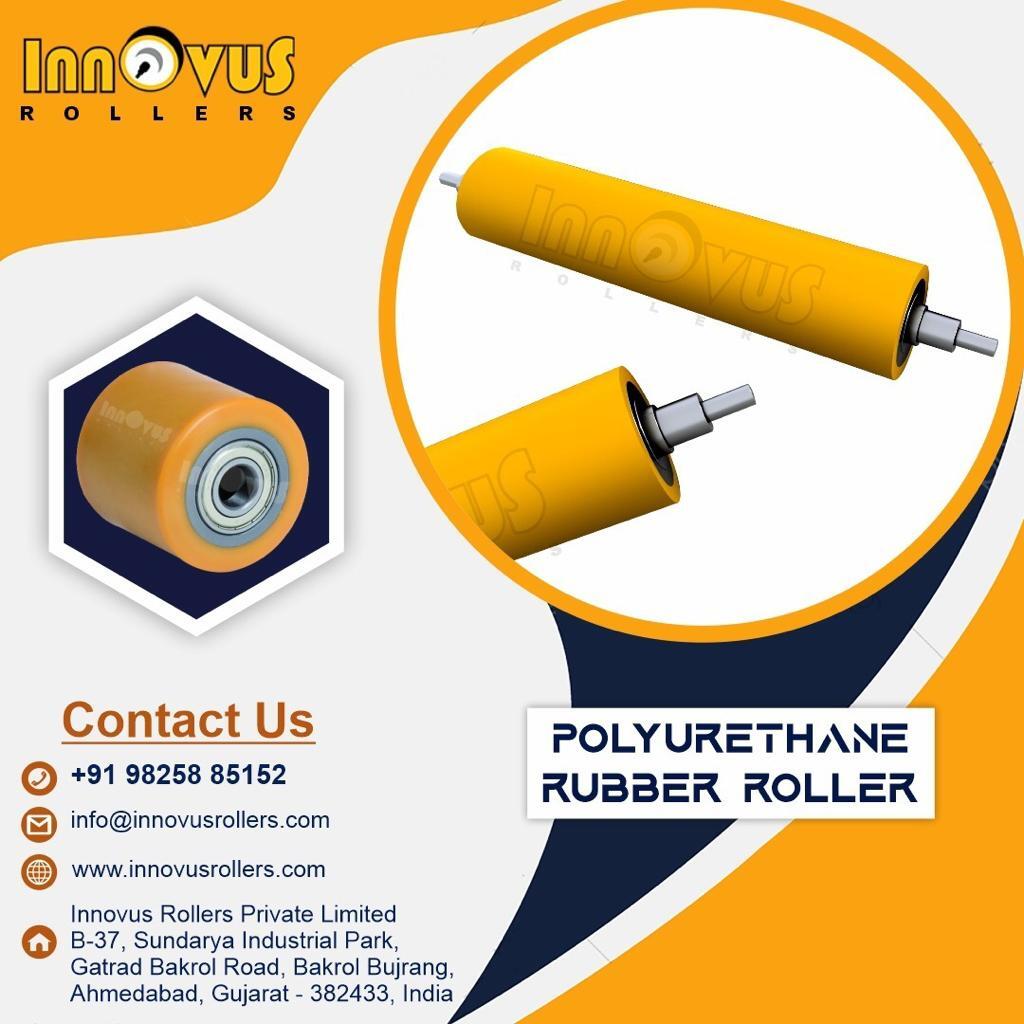 Pinch Roller - Custom Material, Length, Weight, Outer Diameter, Hardness | Black Color, Industrial Use