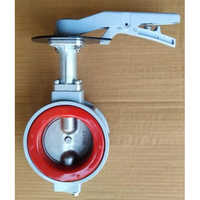 Aluminum Butterfly Valve With Silicone Sleeve - Color: Silver