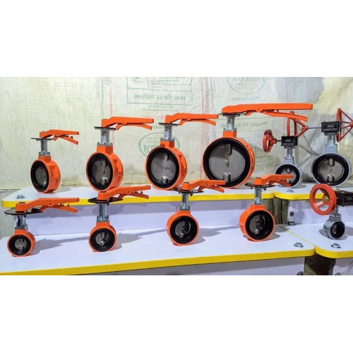 Viton Liver Butterfly Valve - Color: Orange