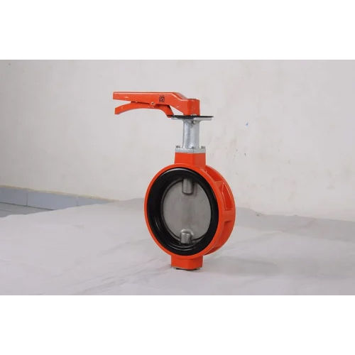 Lined Butterfly Valve - Color: Red