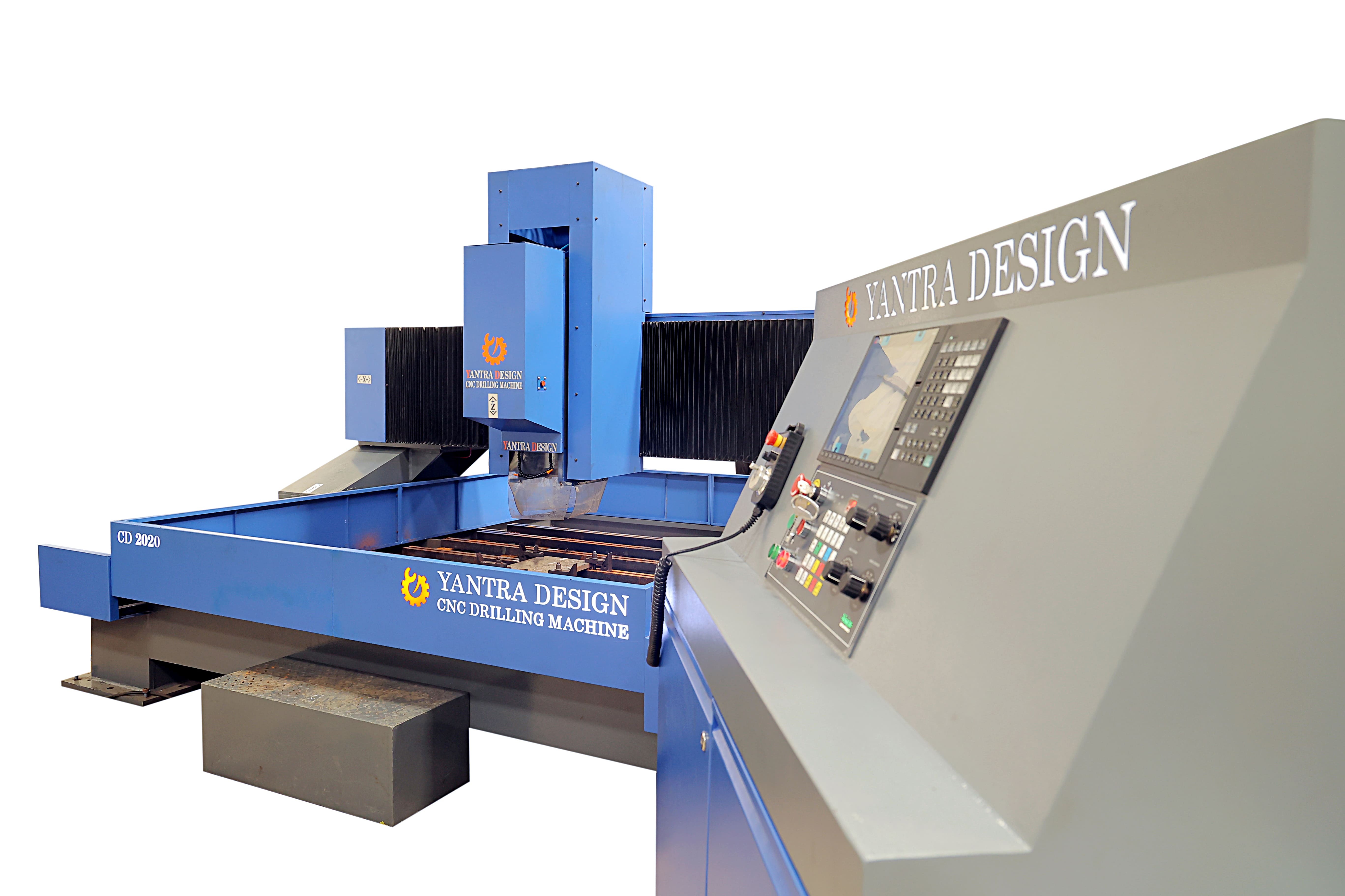 Cnc Machine For Industrial Plat Drilling - Color: Blue